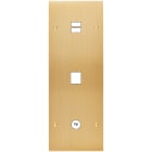 MODELEC - Façade Confidence Laiton Brosse Triple Verticale U1 M1 C1 Vis