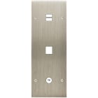 MODELEC - Façade Confidence Laiton Acier Brosse Triple Verticale U1 M1 C1 Vis