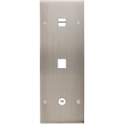 MODELEC - Façade Confidence Laiton Nickel Satine Triple Verticale U1 M1 C1 Vis