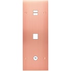 MODELEC - Façade Confidence Laiton Cuivre Satine Triple Verticale U1 M1 C1 Vis