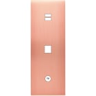 MODELEC - Façade Confidence Laiton Cuivre Satine Triple Verticale U1 M1 C1