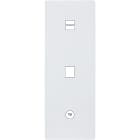 MODELEC - Façade "M" Blanc Mat Triple Verticale 1 Chargeur USB 1 Media 1 Prise Tv magnétiq