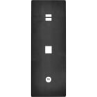 MODELEC - Façade "M" Acier Verni Triple Vertica 1 Chargeur USB 1 Media 1 Prise Tv magnétiq