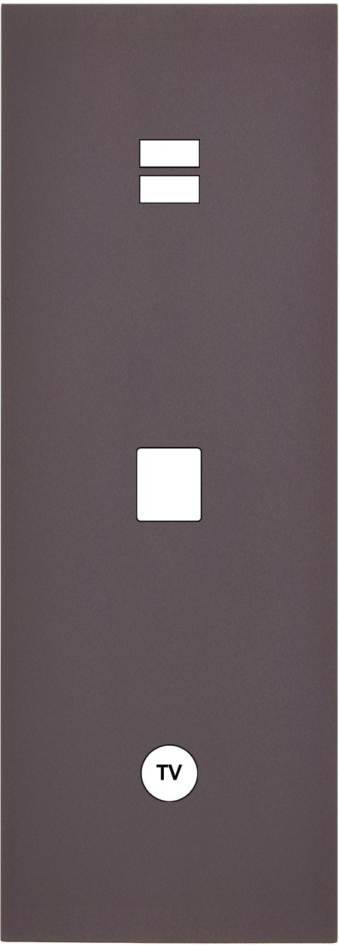 MODELEC - Façade Désir Anthracite Mat Triple Verticale U1 M1 C1
