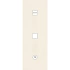 MODELEC - Façade Désir Ivoire Mat Triple Verticale U1 M1 C1