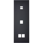 MODELEC - Façade Confidence Laiton Noir Mat Triple Verticale U1 M1 M2