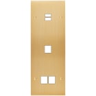 MODELEC - Façade Confidence Laiton Brosse Triple Verticale U1 M1 M2 Vis