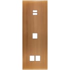 MODELEC - Façade Confidence Laiton Vieux Bronze Triple Verticale U1 M1 M2