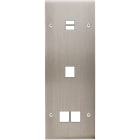 MODELEC - Façade Confidence Laiton Nickel Satine Triple Verticale U1 M1 M2 Vis