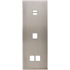 MODELEC - Façade Confidence Laiton Nickel Satine Triple Verticale U1 M1 M2