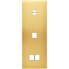 MODELEC - Façade Confidence Laiton Satine Triple Verticale U1 M1 M2