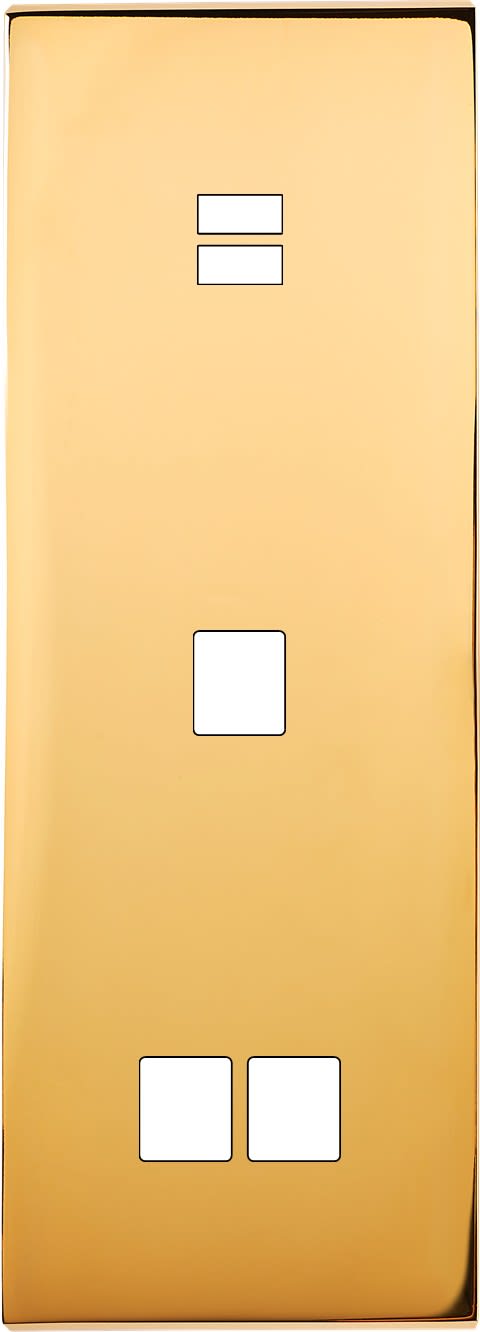 MODELEC - Façade Confidence Laiton Or Miroir Triple Verticale U1 M1 M2