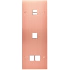 MODELEC - Façade Confidence Laiton Cuivre Satine Triple Verticale U1 M1 M2 Vis