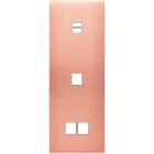 MODELEC - Façade Confidence Laiton Cuivre Satine Triple Verticale U1 M1 M2