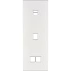 MODELEC - Façade Confidence Laiton Blanc Email Triple Verticale U1 M1 M2