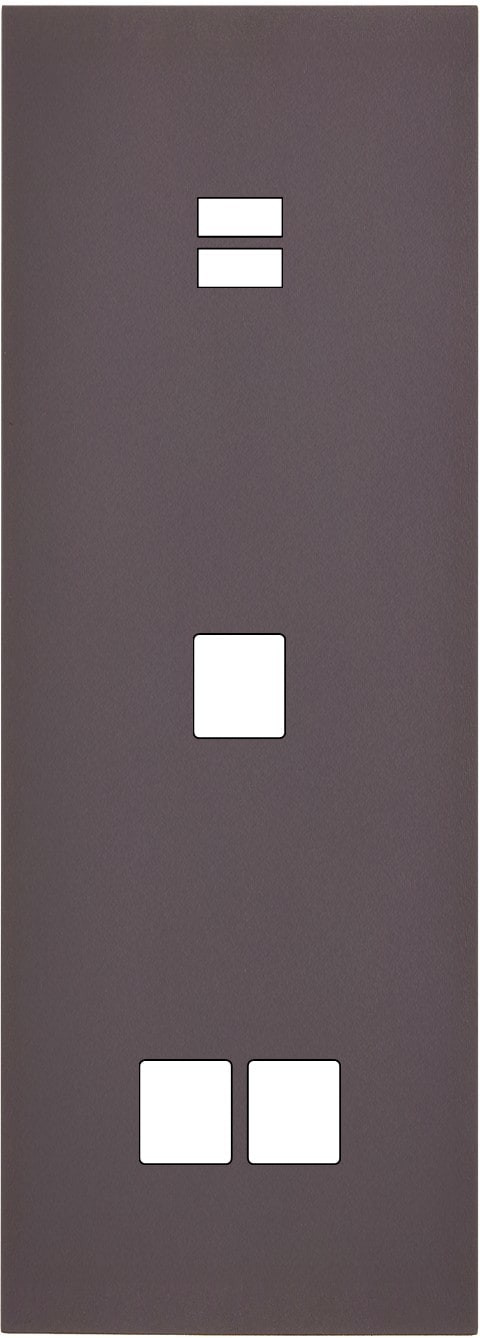 MODELEC - Façade Désir Anthracite Mat Triple Verticale U1 M1 M2