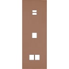 MODELEC - Façade Désir Moka Mat Triple Verticale U1 M1 M2