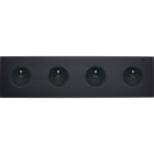 MODELEC - Façade Confidence Laiton Noir Quadruple Horizontale PC Pc PC Pc