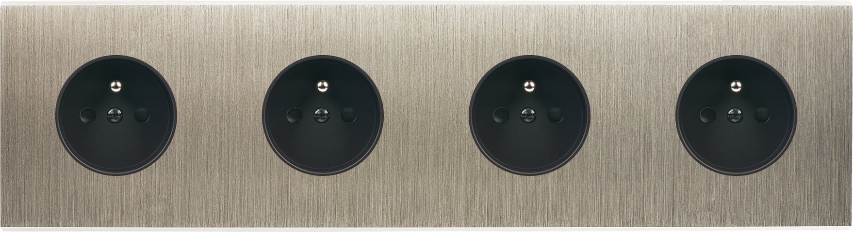 MODELEC - Façade Confidence Laiton Acier Quadruple Horizontale PC Pc PC Pc