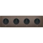 MODELEC - Façade Confidence Laiton Canon De Fusil Quadruple Horizontale PC Pc PC Pc à Vis