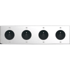 MODELEC - Façade Confidence Laiton Chrome Quadruple Horizontale PC Pc PC Pc à Vis