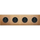 MODELEC - Façade Confidence Laiton Vieux Bronze Quadruple Horizontale PC Pc PC Pc