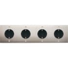 MODELEC - Façade Confidence Laiton Nickel Satine Quadruple Horizontale PCK Pck PCK Pck Vis