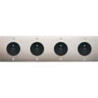 MODELEC - Façade Confidence Laiton Nickel Satine Quadruple Horizontale PC Pc PC Pc Avis