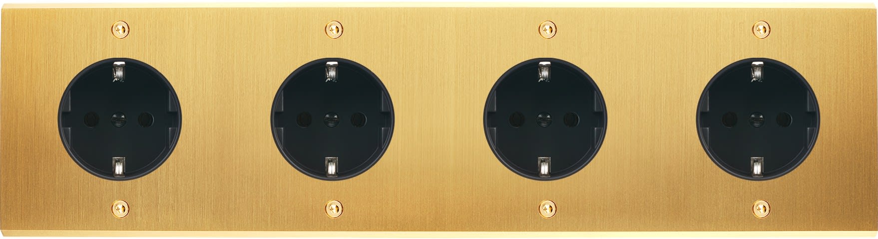 MODELEC - Façade Confidence Laiton Satine Quadruple Horizontale PCK Pck PCK Pck à Vis