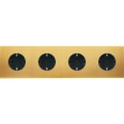 MODELEC - Façade Confidence Laiton Satine Quadruple Horizontale Pckpckpckpck