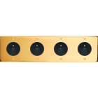 MODELEC - Façade Confidence Laiton Or Miroir Quadruple Horizontale PC Pc PC Pc à Vis