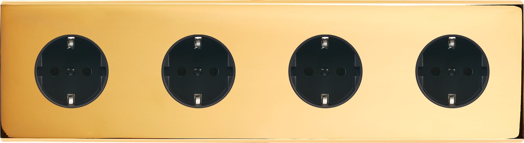 MODELEC - Façade Confidence Laiton Or Miroir Quadruple Horizontale PCK Pck PCK Pck Magnet