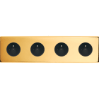 MODELEC - Façade Confidence Laiton Or Miroir Quadruple Horizontale PC Pc PC Pc