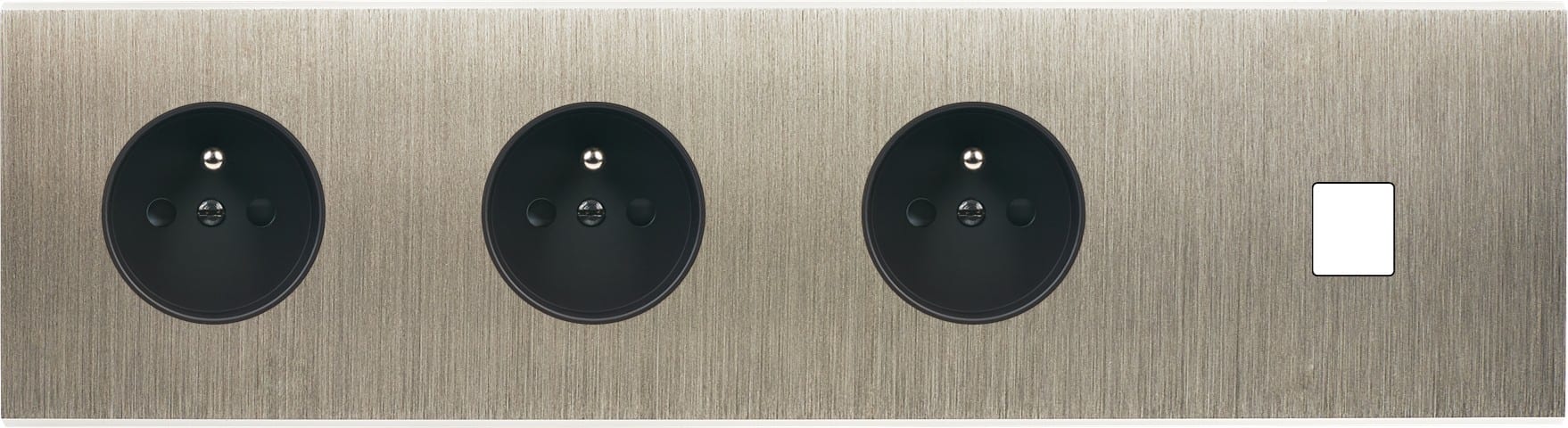 MODELEC - Façade Confidence Laiton Acier Quadruple Horizontale PC Pc PC M1
