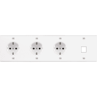 MODELEC - Façade Confidence Laiton Blanc Quadruple Horizontale 3Xpck M1 V