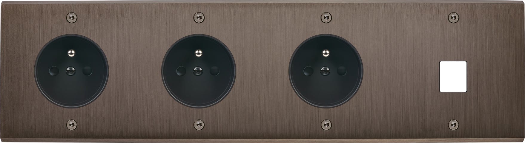 MODELEC - Façade Confidence Laiton Canon De Fusil Quadruple Horizontale PC Pc PC M1 à Vis
