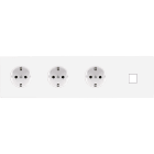 MODELEC - Façade Confidence Laiton Blanc Email Quadruple Horizontale 3Xpckm1