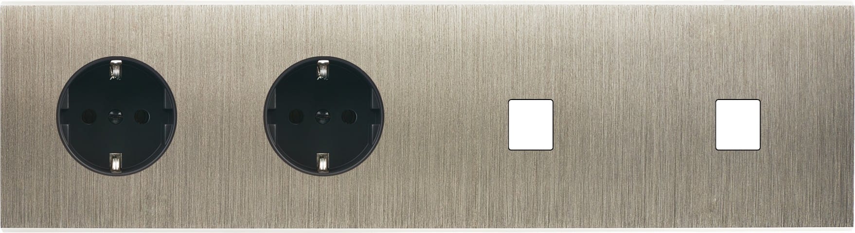 MODELEC - Façade Confidence Laiton Acier Quadruple Horizontale Pckpckm1M1