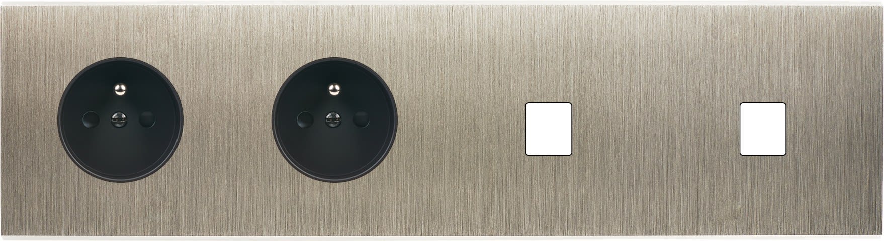 MODELEC - Façade Confidence Laiton Acier Quadruple Horizontale PC Pc M1 M1