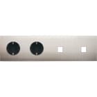 MODELEC - Façade Confidence Laiton Nickel Satine Quadruple Horizontale PCK Pck M1 M1 Mag