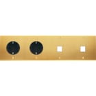 MODELEC - Façade Confidence Laiton Satine Quadruple Horizontale PCK Pck M1 M1 à Vis