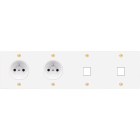 MODELEC - Façade Confidence Laiton Blanc Email Simple Quadruple Horizonta PC Pc M1 M1 Vis
