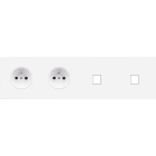 MODELEC - Façade Confidence Laiton Blanc Email Simple Quadruple Horizontale PC Pc M1 M1