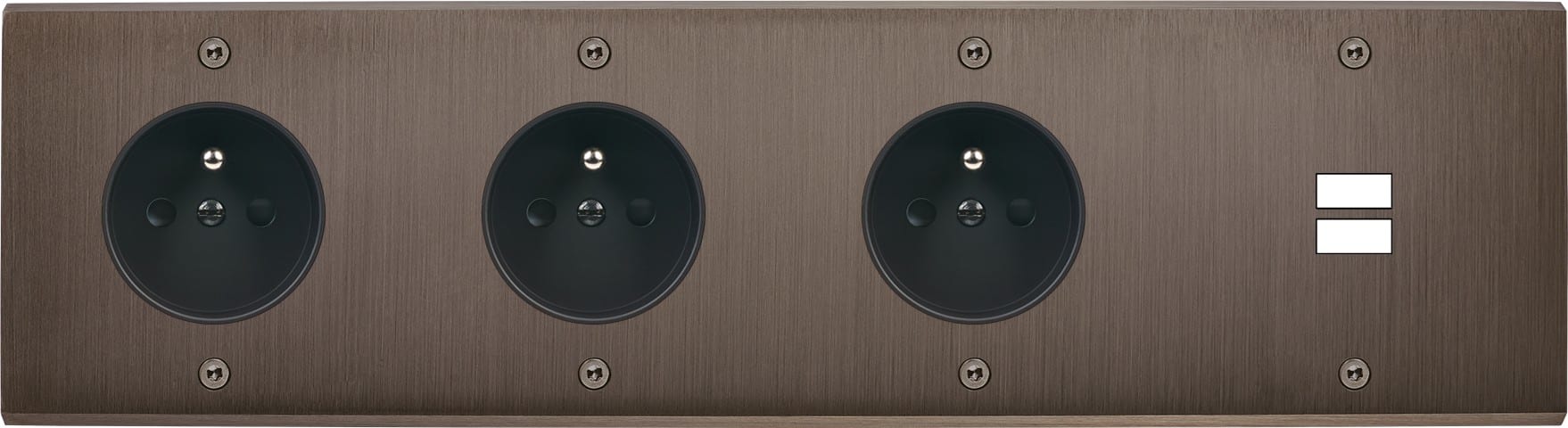 MODELEC - Façade Confidence Laiton Canon De Fusil Quadruple Horizontale PC Pc PC U1 Vis