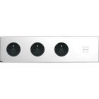 MODELEC - Façade Confidence Laiton Chrome Quadruple Horizontale PC Pc PC U1