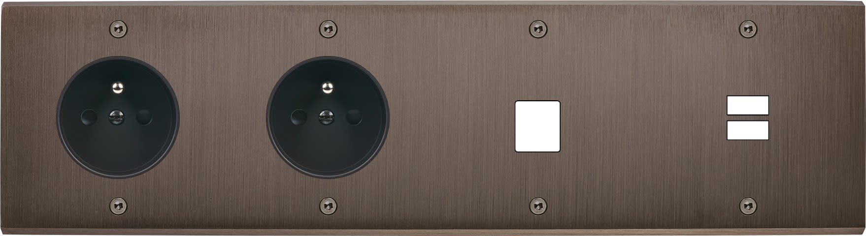 MODELEC - Façade Confidence Laiton Canon De Fusil Quadruple Horizontale PC Pc M1 U1 Vis