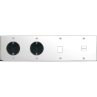 MODELEC - Façade Confidence Laiton Chrome Quadruple Horizontale PCK Pck M1 U1 Vis