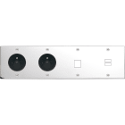 MODELEC - Façade Confidence Laiton Chrome Quadruple Horizontale PC Pc M1 U1 Vis