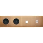 MODELEC - Façade Confidence Laiton Vieux Bronze Quadruple Horizontale PC Pc M1 U1