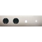 MODELEC - Façade Confidence Laiton Nickel Satine Quadruple Horizontale PCK Pck M1 U1